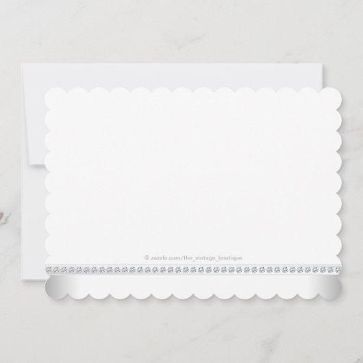 Elegant Twin Girl Baby shower Kaart (Achterkant)