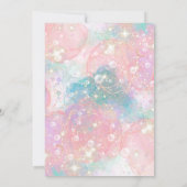 Elegant Twin Mermaid Baby shower Kaart (Achterkant)