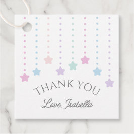 Elegant Twinkle Little Stars Baby shower Dank u Bedankjes Labels