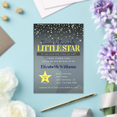 Elegant Twinkle Twinkle Little Star Baby Shower Acryl Uitnodigingen (Insitu (Huwelijk))