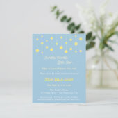 Elegant Twinkle Twinkle Little Star Baby shower Kaart (Staand voorkant)