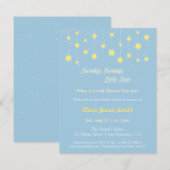Elegant Twinkle Twinkle Little Star Baby shower Kaart (Voorkant / Achterkant)