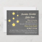 Elegant Twinkle Twinkle Little Star Baby shower Kaart (Voorkant)
