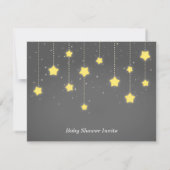 Elegant Twinkle Twinkle Little Star Baby shower Kaart (Achterkant)