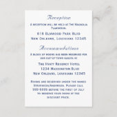 Elegant Two Hearts Catholic Wedding  Informatiekaartje (Achterkant)