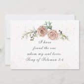 Elegant Two roze Roses Photo Inspirerend Wedding Save The Date (Achterkant)