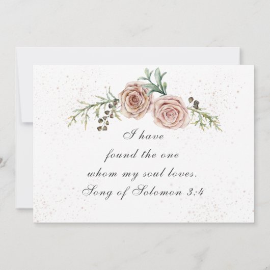 Elegant Two roze Roses Photo Inspirerend Wedding Save The Date (Achterkant)