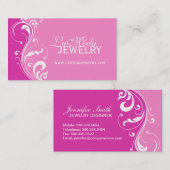 Elegant Two Tone Pink Visitekaartje (Voorkant / Achterkant)