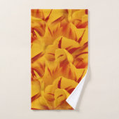 Elegant Two-Tone Red Gold Monsella Tulip Bad Handdoek (Handdoek)