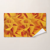 Elegant Two-Tone Red Gold Monsella Tulip Bad Handdoek (Handdoek)