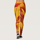 Elegant Two-Tone Red Gold Monsella Tulip Leggings (Achterkant)