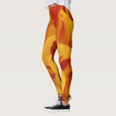 Elegant Two-Tone Red Gold Monsella Tulip Leggings (Links)