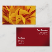 Elegant Two-Tone Red Gold Monsella Tulip Visitekaartje (Voorkant / Achterkant)