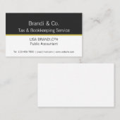 Elegant Two Toned Professional Visitekaartje (Voorkant / Achterkant)