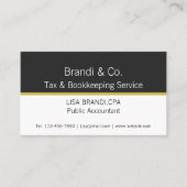 Elegant Two Toned Professional Visitekaartje (Voorkant)