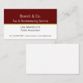 Elegant Two Toned Sjabloon Visitekaartje (Voorkant / Achterkant)