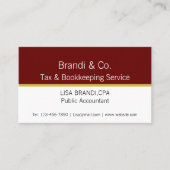 Elegant Two Toned Sjabloon Visitekaartje (Voorkant)