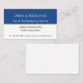 Elegant Two Toned Sjabloon Visitekaartje (Voorkant / Achterkant)