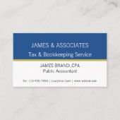 Elegant Two Toned Sjabloon Visitekaartje (Voorkant)