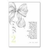Elegant, tying the knot bridal shower white bow. kaart (Voorkant)