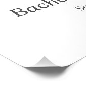 Elegant Tying the Knot Pink Bow Bachelorette Party Foto Afdruk (Hoek)