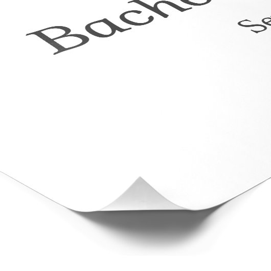 Elegant Tying the Knot Pink Bow Bachelorette Party Foto Afdruk (Hoek)