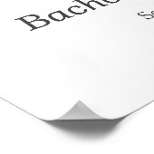 Elegant Tying the Knot Pink Bow Bachelorette Party Poster (Hoek)