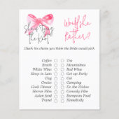 Elegant Tying the Knot Pink Bow Vrijgezellenfeest (Voorkant)