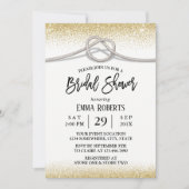 Elegant Tying the Knot Rustic Vrijgezellenfeest Kaart (Voorkant)