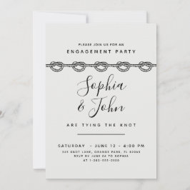 Elegant tying the knot verloving nodigde Kaart uit