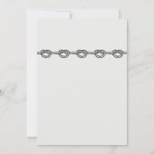 Elegant tying the knot verloving nodigde Kaart uit (Achterkant)