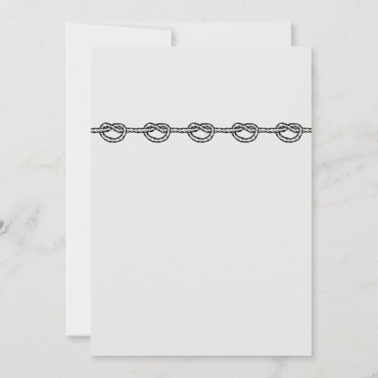 Elegant tying the knot verloving nodigde Kaart uit (Achterkant)