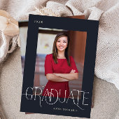Elegant Type 2 Foto Afstuderen Kaart