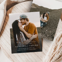 Elegant Type Monogram Foto Weddenschap