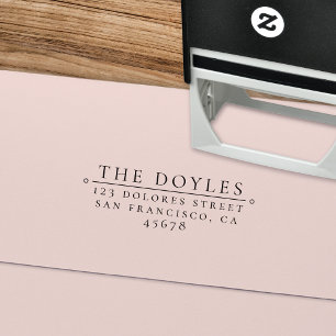 Elegant type retour adres zelf-inkt stempel
