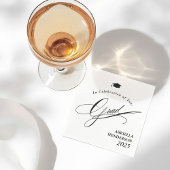 Elegant typografie Afstuderen  Servet