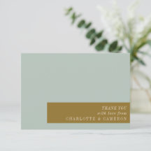 Elegant Typografie Blue Olive Custom Wedding