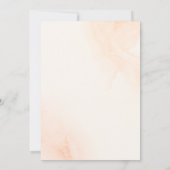 Elegant Typografie Blush Pink Waterverf Wedding Kaart (Achterkant)