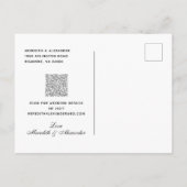 Elegant Typografie Eucalyptus laat de datum opslaa Aankondigingskaart (Achterkant)