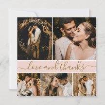Elegant Typografie Foto Collage Wedding