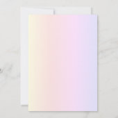 Elegant Typografie Foto Zwangerschap Aankondiging (Achterkant)