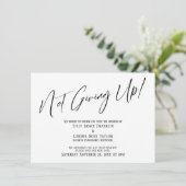 Elegant Typografie geeft niet op! Weddenvertraging Kaart (Staand voorkant)