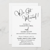 Elegant Typografie, gewoon modern, we zijn getrouw Kaart (Voorkant / Achterkant)