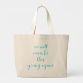 Elegant Typografie Grote Tote Bag (Achterkant)