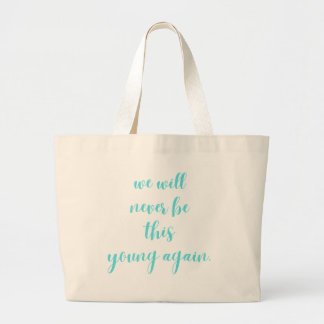 Elegant Typografie Grote Tote Bag