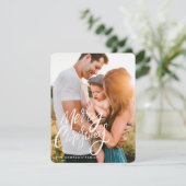 Elegant Typografie-kerstfeestkaart Feestdagenkaart (Staand voorkant)