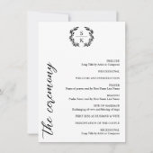 Elegant Typografie Laurel Wreath Monogram Wedding (Voorkant)