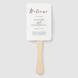 Elegant Typografie | Marsala Wedding Handwaaier