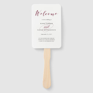 Elegant Typografie Marsala Wedding Handwaaier