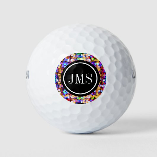 Elegant Typografie Modern Monogram Golfballen (Voorkant)